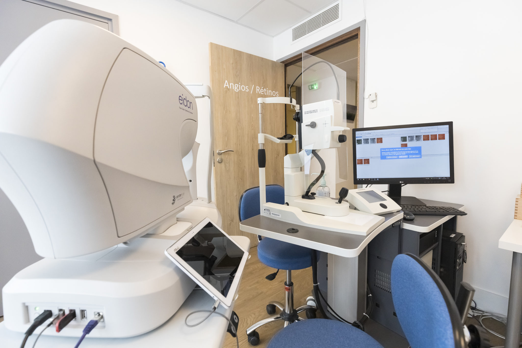 Examen d'angiographie au centre Paris Rétina Vision